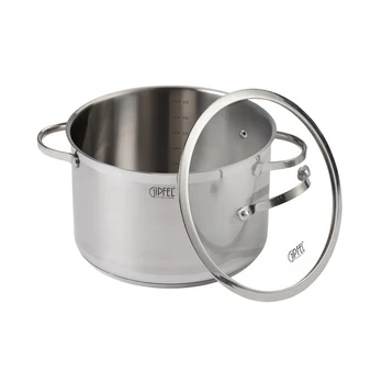 Gipfel Victory nerūdijančio plieno puodas su dangčiu – 6,5 l (24 cm)