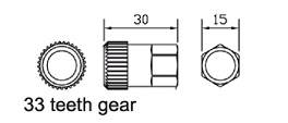 Special socket 15mm x 33H