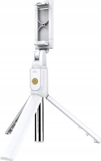 Combo selfie stick with tripod and remote control bluetooth white K07