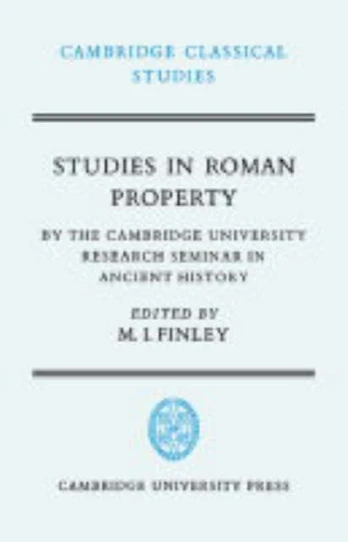 Studies in Roman Property