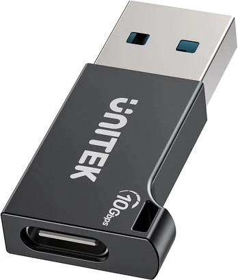 Unitek Adapteris USB-A do USB-C 10Gbps juoda