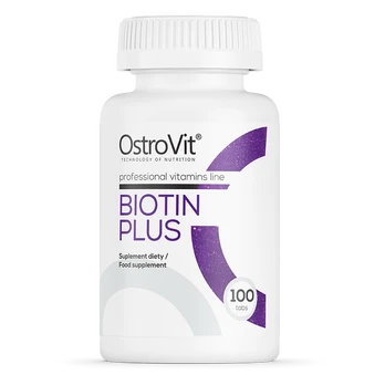 Maisto papildas OstroVit Biotin Plus, 100 tablečių