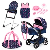 Bayer - Dolls pram Xeo deluxe set (17016AD) kaina