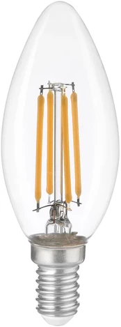 3W LED lemputė, skaidri, E14, 3000K