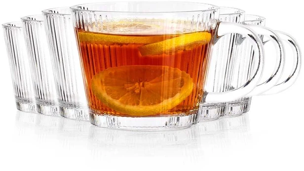 Stiklinės kavai ir arbatai 370 ml 6 vnt.