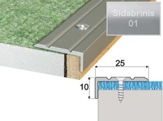 Profilis Effector A31 laiptams | sidabrinis 90 cm 25x10 mm
