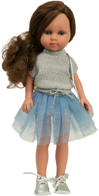 Arias lėlė mergaitė Carlota mėlynu sijonėliu, 36 cm