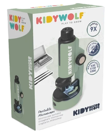 KIDYWOLF nešiojamasis mikroskopas KIDYMICROSCOPE, žalias