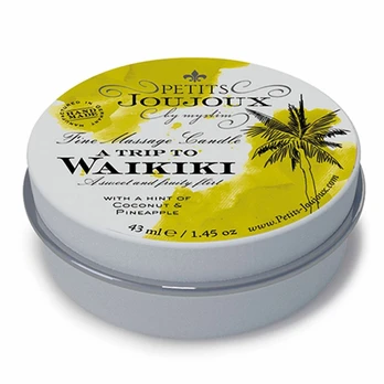 Petits Joujoux Massage Candle Waikiki 33g Coconut Pineapple Aroma