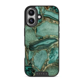 Ubud Jungle - Turquoise iPhone 17 Case, Elite Dark (MagSafe) / Gunmetal