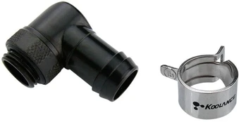 Koolance angled fitting, 13mm inner diameter