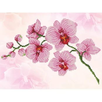 Deimantinė mozaika ORCHID SPRAY 27x37 cm