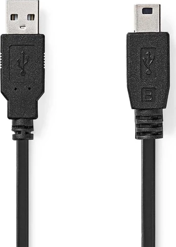 Nedis USB laidas Nedis CCGL60300BK30 USB laidas 3 m USB 2.0 USB A Mini-USB B Juoda