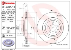 Stabdžių diskas BREMBO 09.9767.11 kaina