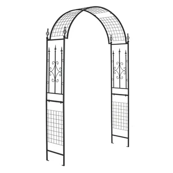 Costway Metalinė sodo arka, 143 x 40 x 234 cm