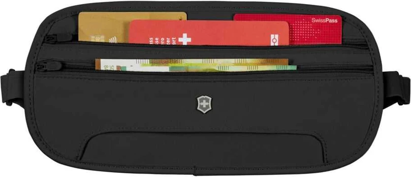 VICTORINOX DELUXE SECURITY BELT WITH RFID, Juodas