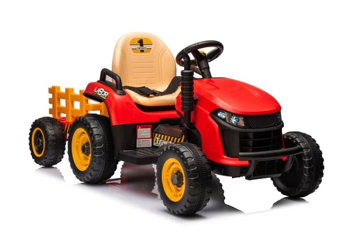 Vaikiškas elektrinis traktorius Lean Toys BBH-030, raudona