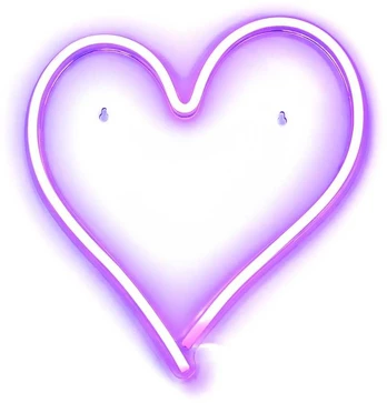 USB LED neoninis - HEART modelis