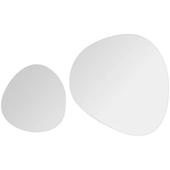 Sieniniai veidrodžiai, 2 vnt., 30 cm, „Pebble“