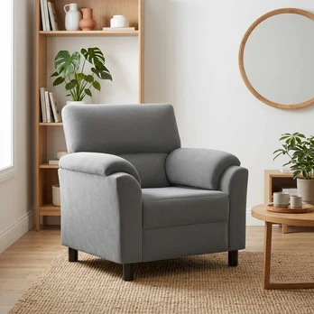 Sofa Tamsiai pilka 94 x 85 x 93 cm Aksomas