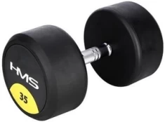 HG PRO 35 KG RUBBER DUMBBELL HMS kaina