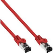 InLine® Komutacinis kabelis S/FTP PiMF Cat.8.1 be halogenų 2000MHz raudonas 1,5m