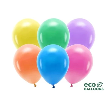 Eco balionai 30 cm 10 vnt, spalvoti