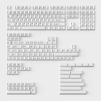 Keychron Double Shot Cherry PBT Full Keycap Set | Black on White - BOW