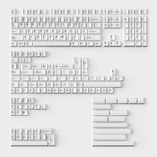 Keychron Double Shot Cherry PBT Full Keycap Set | Black on White - BOW kaina