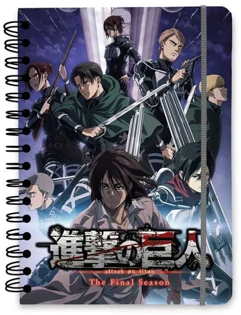 ERIK Attack on Titan A5 notebook
