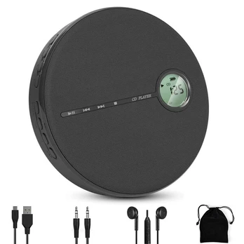 Multimedijos grotuvas CD grotuvas su Bluetooth, juodas