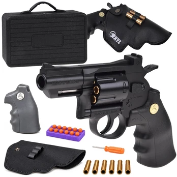 Jokomisiada REVOLVER pistol - metal, automatic, toy + interchangeable elements ZA6410