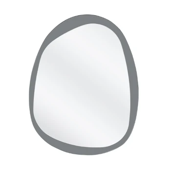 PLAZA wall mirror, silver
