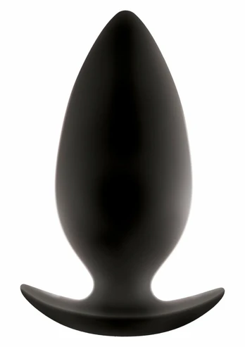 Renegade Spades Large Silicone Plug with T-Shaped Handle Black