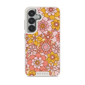 Garden Brunch - Floral Samsung Galaxy S25 Case, Elite Light (Magnetic) / Silver