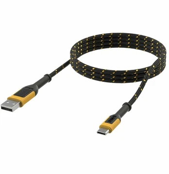 USB kabelis Dewalt USB-A - USB-C 1,8 m juodas (DXMA131-1348-DWG)