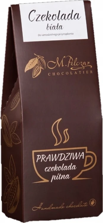 M.Pelczar Chocolatier Tikras baltas geriamasis šokoladas 200 g