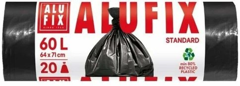 Šiukšlių maišai ALUFIX, 60 l, 20 vnt.