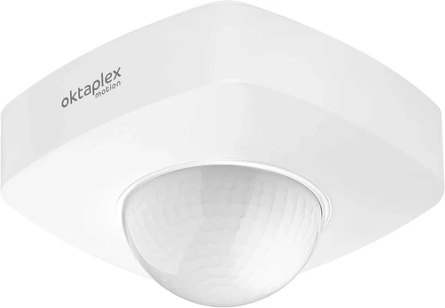 Pir judesio detektorius lauko, 360°, Ip65, baltas, 230v
