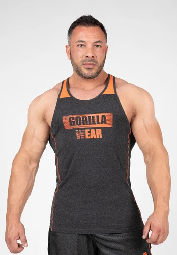 Gorilla Wear Wallace Tank Top - Gray/Orange