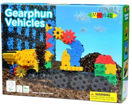Konstruktorius Morphun Gearphun transporto priemonės 324 el.