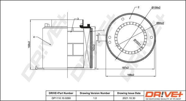 Oro filtras Dr!ve+ DP1110.10.0260