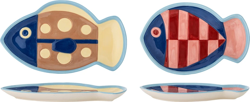 Bloomingville - Willy Plate - Multi - Stoneware