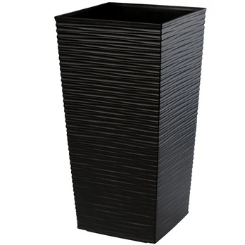Gėlių vazonas su įdėklu Vazonas 57 cm Juodas