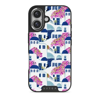 Santorini - iPhone 16 Plus Case, Elite Dark (MagSafe) / Silver