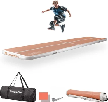 Inflatable Exercise Mat inSPORTline Airstunt 500 x 100 x 10 cm Mocha Mousse