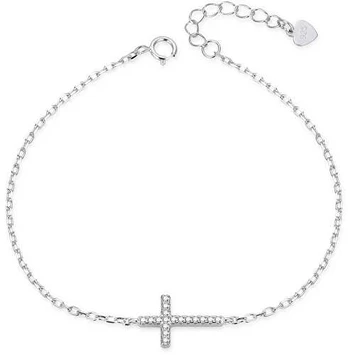 Agato Beautiful sidabrinis bracelet Křížek AGB764/21