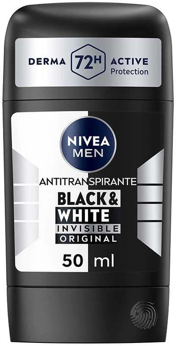 Nivea MEN Juodas & Baltas INVISIBLE ORIGINAL deodorant stick 50 ml