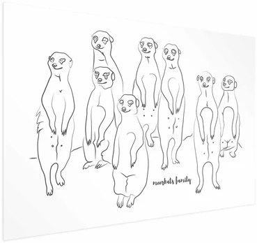 Artgeist Plakatas - Meerkat Family