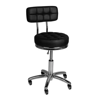 Meistro kėdutė STOOL BEAUTY BACKREST AM-877 BLACK